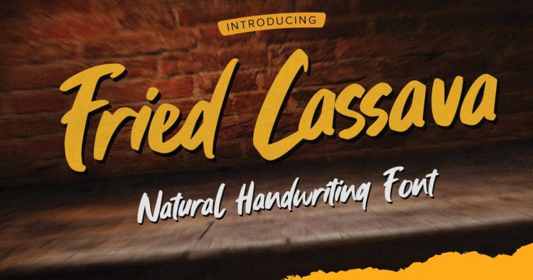 Fried Cassava - Natural Handwritten Font