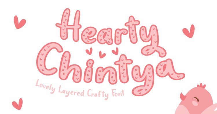 Hearty Chintya - Layered Crafty Font
