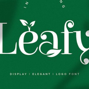 Leafy Logo Font